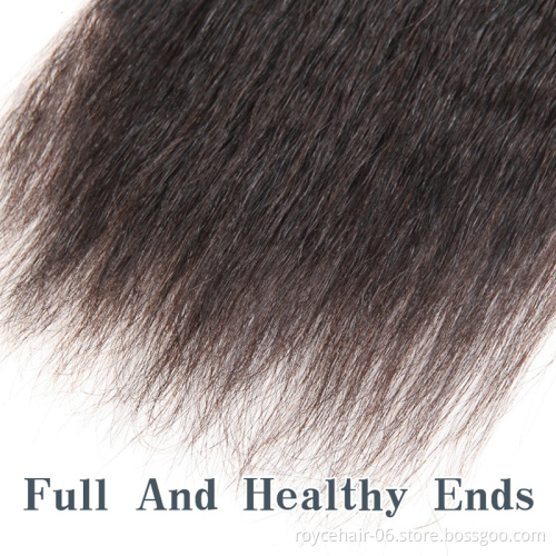 High Quality 18 Inch Peruvian Virgin Cuticle Human Hair Weaving Weft  Kinky Straight Weave Hair